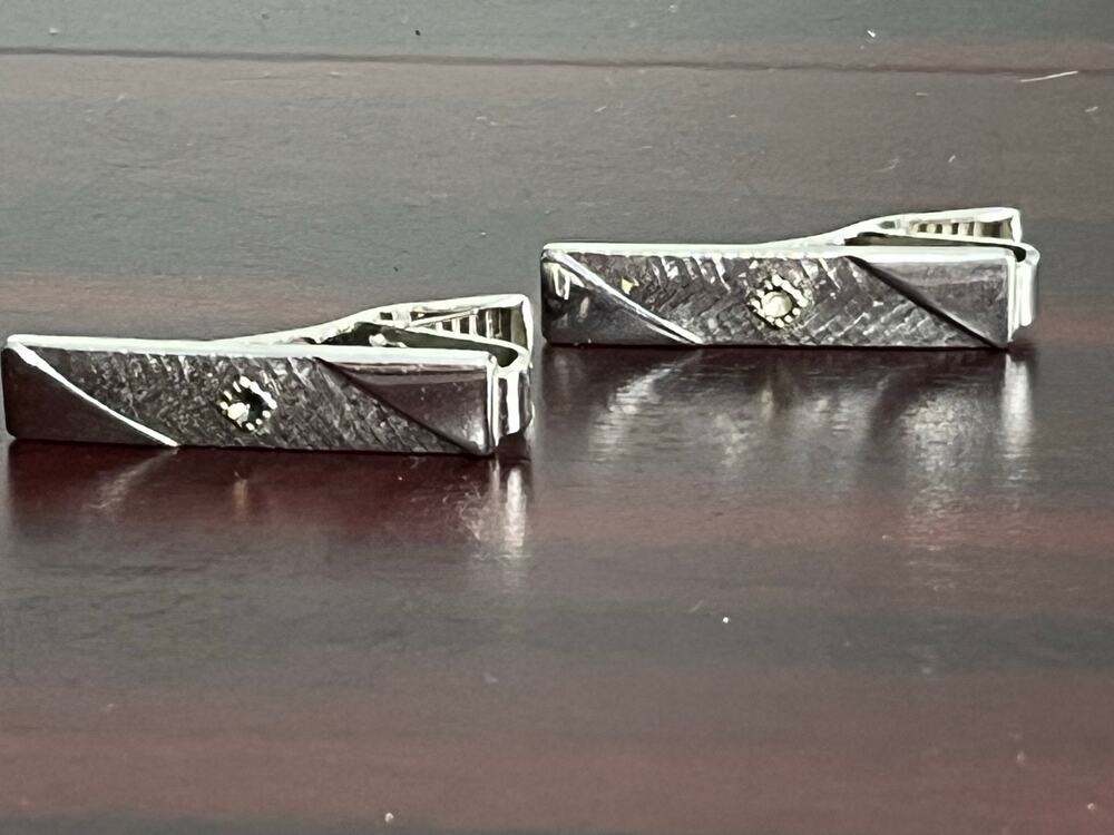 VTG Sarah Coventry Tie Tack Lot of 2 Silver Tone